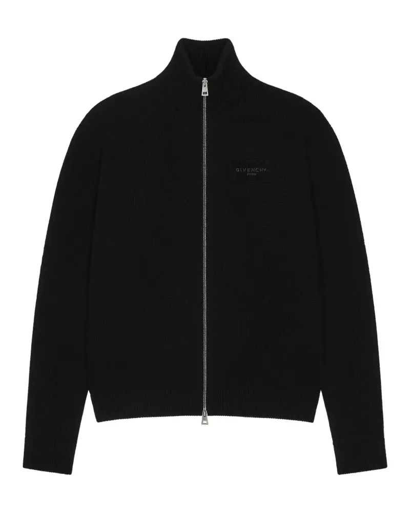 Givenchy Couture seam zipped cardigan in wool and cashmere - Schwarz Schwarz