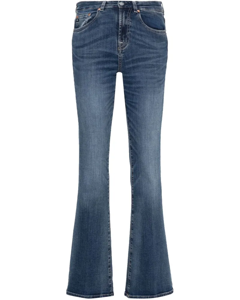 Adriano Goldschmied Halbhohe Bootcut-Jeans - Blau Blau