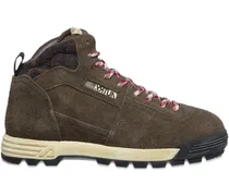 Malga Sneakers mit Logo-Schild - Braun