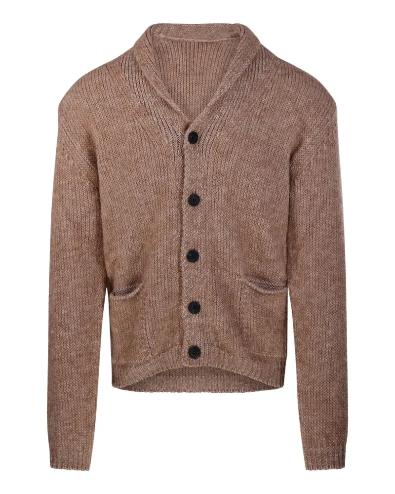 Fabrizio del Carlo Cardigan mit Schalkragen - Nude Nude