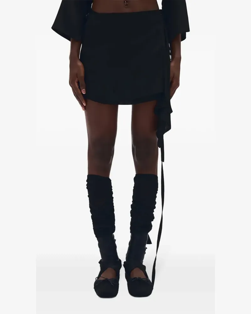 Ann Demeulemeester Bodie Minirock - Schwarz Schwarz