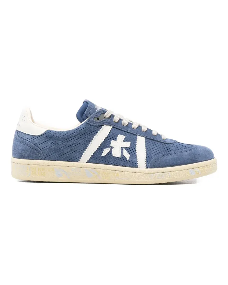 Premiata perforated logo sneakers - Blau Blau