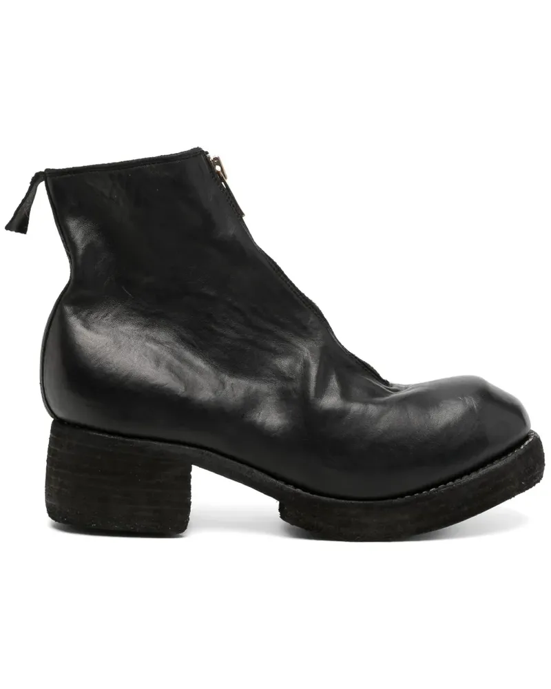 GUIDI Stiefel mit Reißverschluss - Schwarz Schwarz