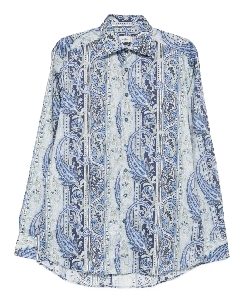 Etro Hemd mit Paisleymuster - Blau Blau