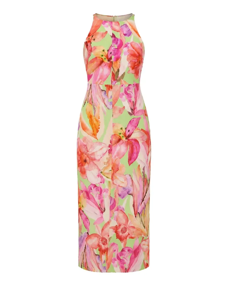 FARM Rio Artsy Flora sleeveless midi dress - Grün Grün