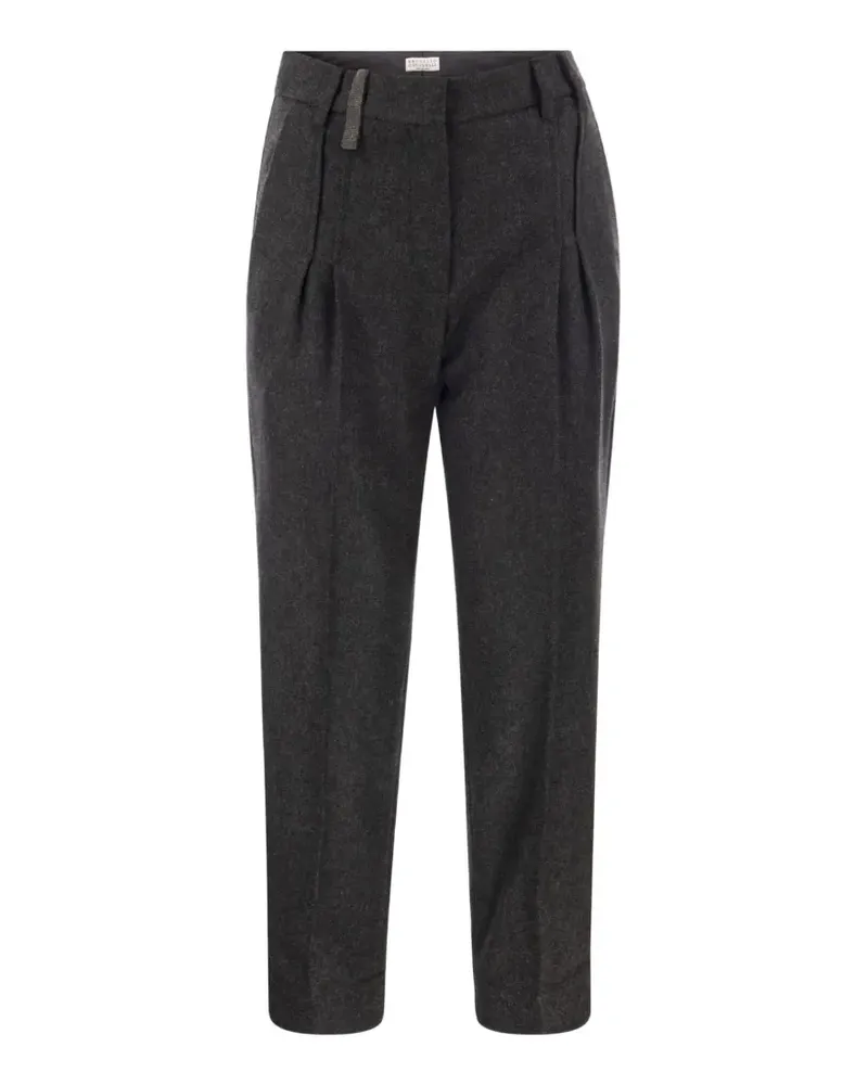 Brunello Cucinelli pleated tailored trousers - Grau Grau