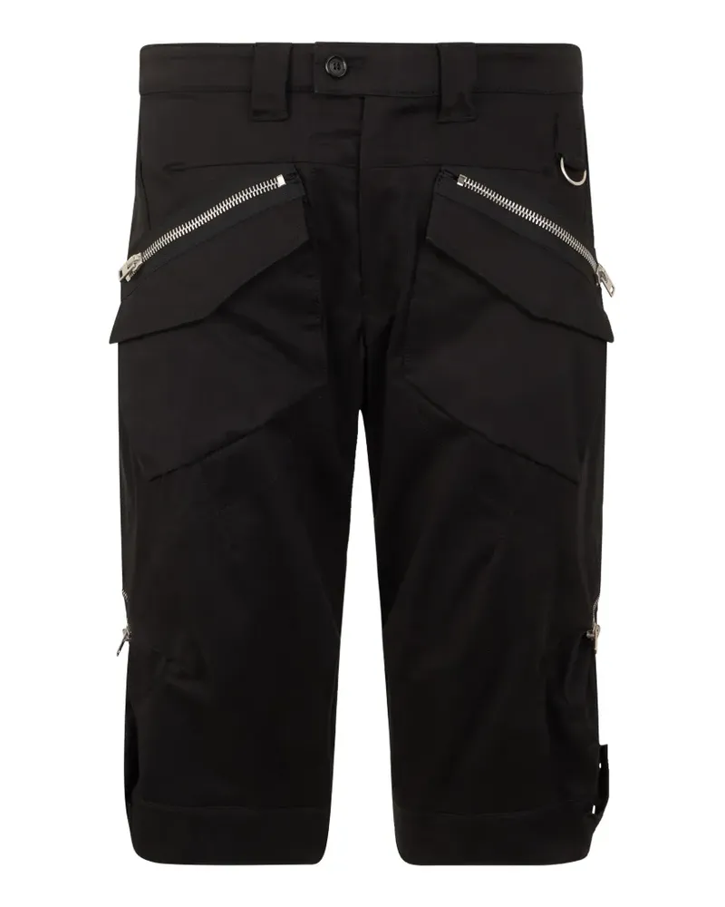 Moschino zip-detail cargo pants - Schwarz Schwarz
