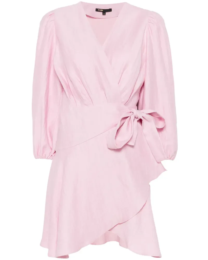 Maje Gewickeltes Minikleid - Rosa Rosa