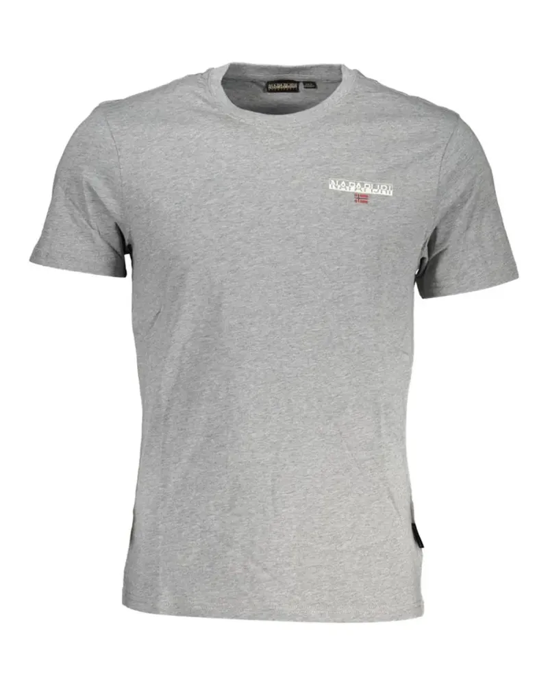 Napapijri T-Shirt mit Logo-Print - Grau Grau