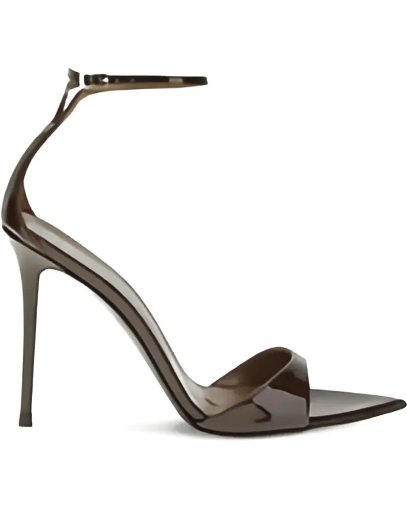 Giuseppe Zanotti Spitze Sandalen mit Knöchelriemen 105mm - Braun Braun