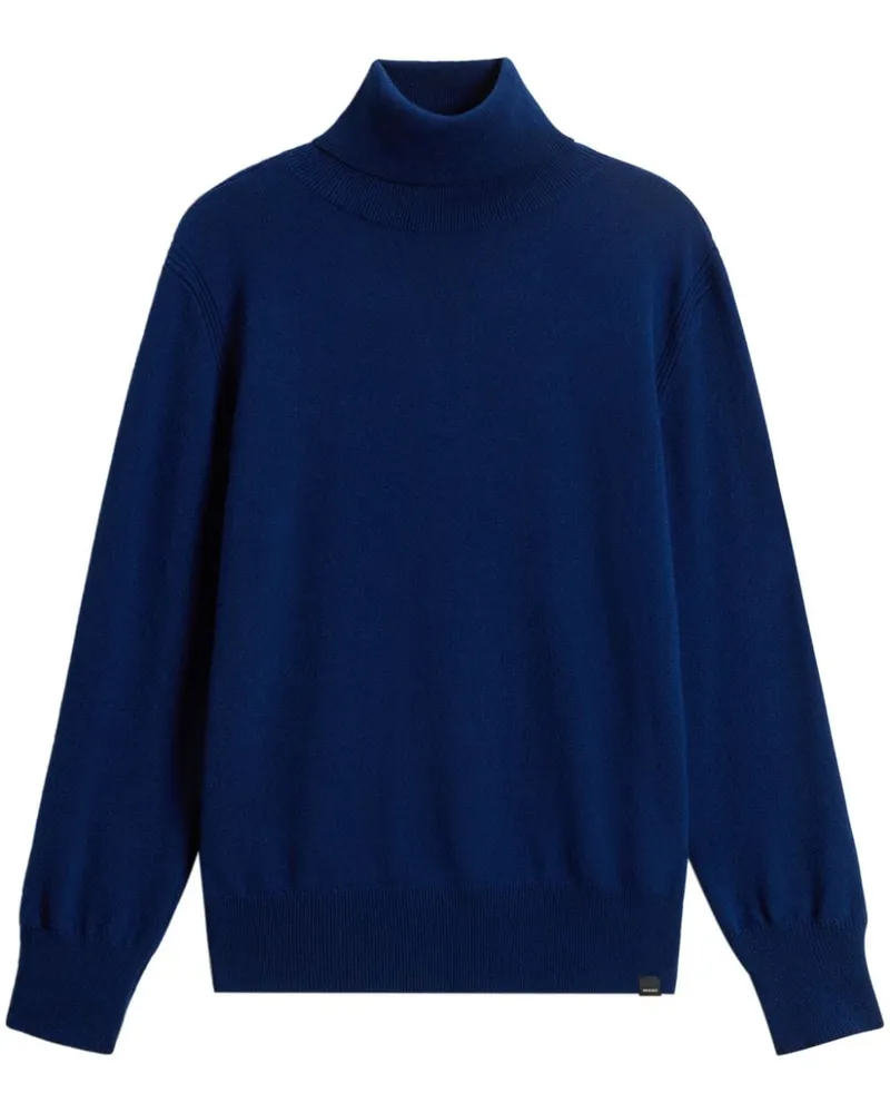 Woolrich Klassischer Kaschmirpullover Blau