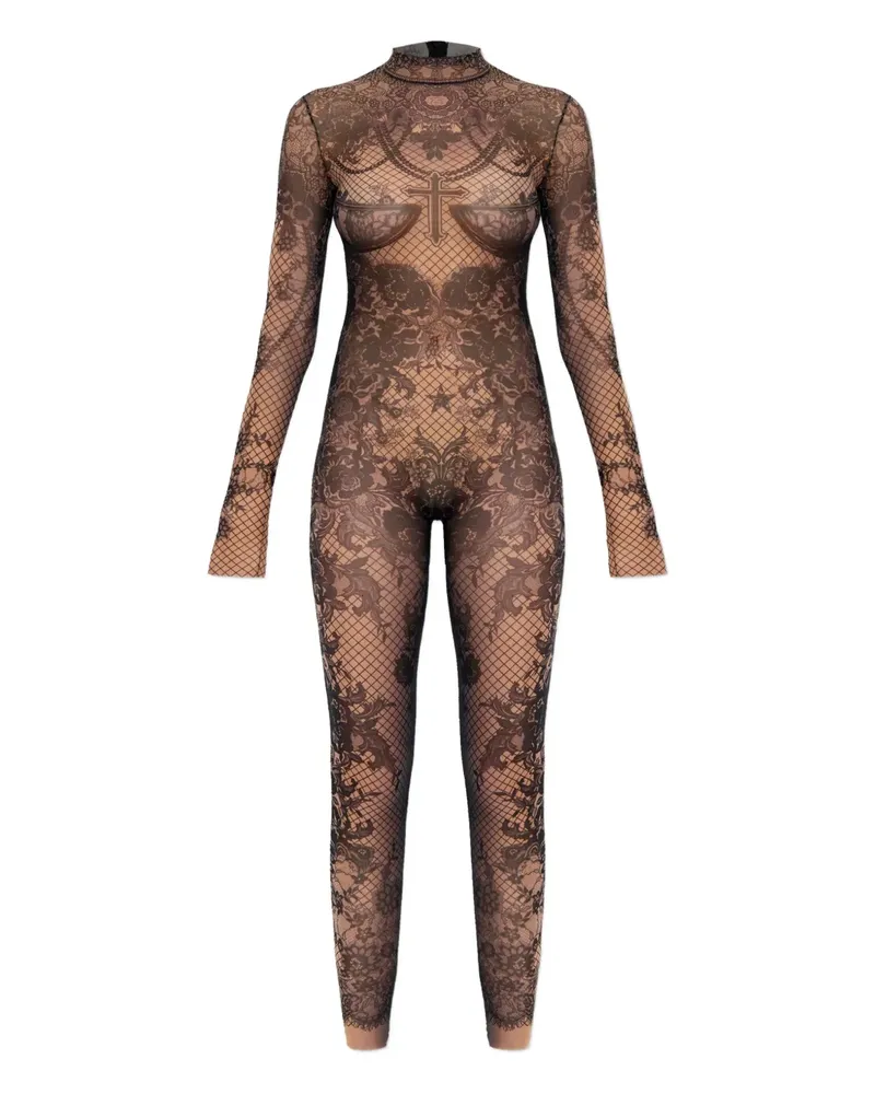 Dsquared2 Jumpsuit mit Tattoo-Print - Schwarz Schwarz