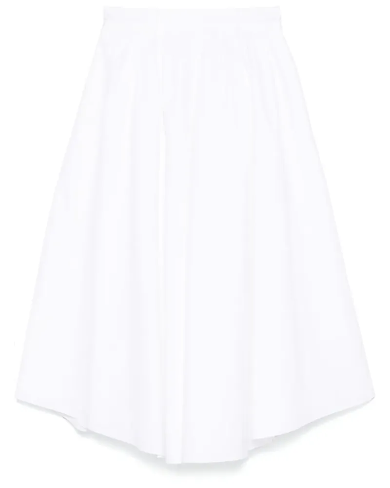 Dorothee Schumacher Midirock aus Popeline - Weiß Weiß
