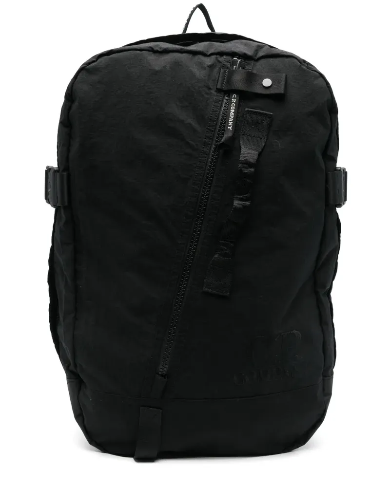 C.P. Company Rucksack mit Logo-Stickerei - Schwarz Schwarz