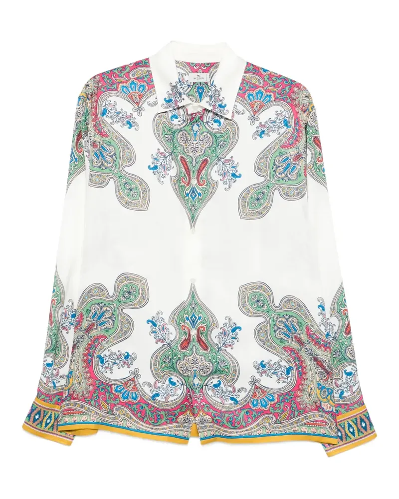 Etro paisley-print shirt - Weiß Weiß