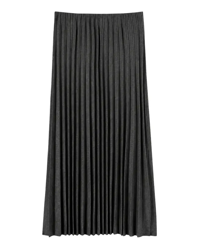 AGNONA pleated midi skirt - Grau Grau