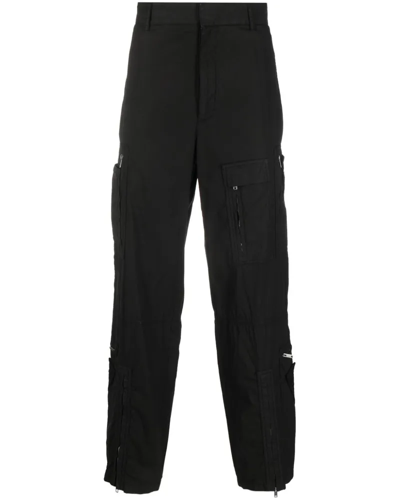 Givenchy Hose mit Reißverschlusstaschen - Schwarz Schwarz