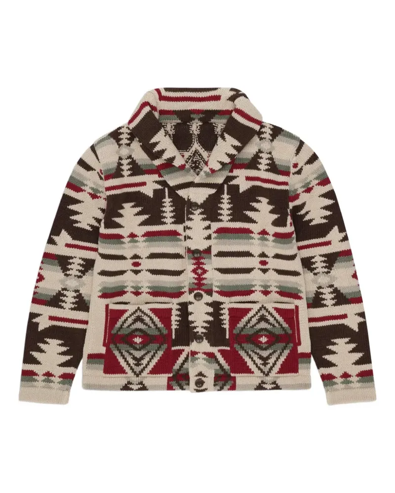 Fortela Wyoming patterned cardigan - Nude Nude