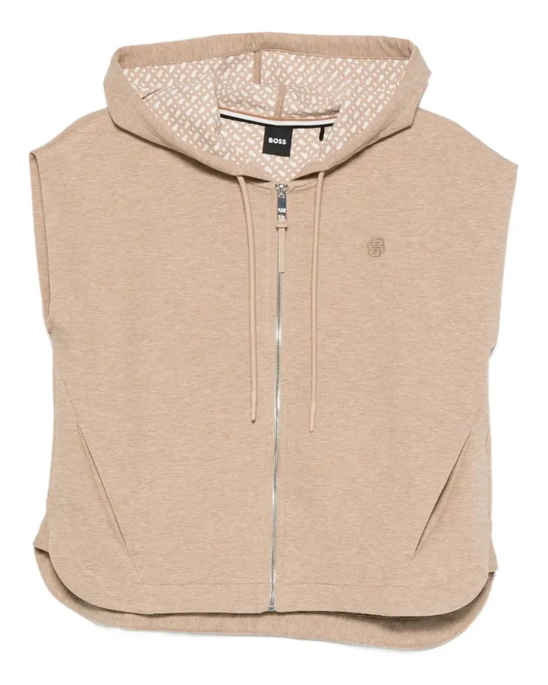 HUGO BOSS Ärmelloser Hoodie - Nude Nude