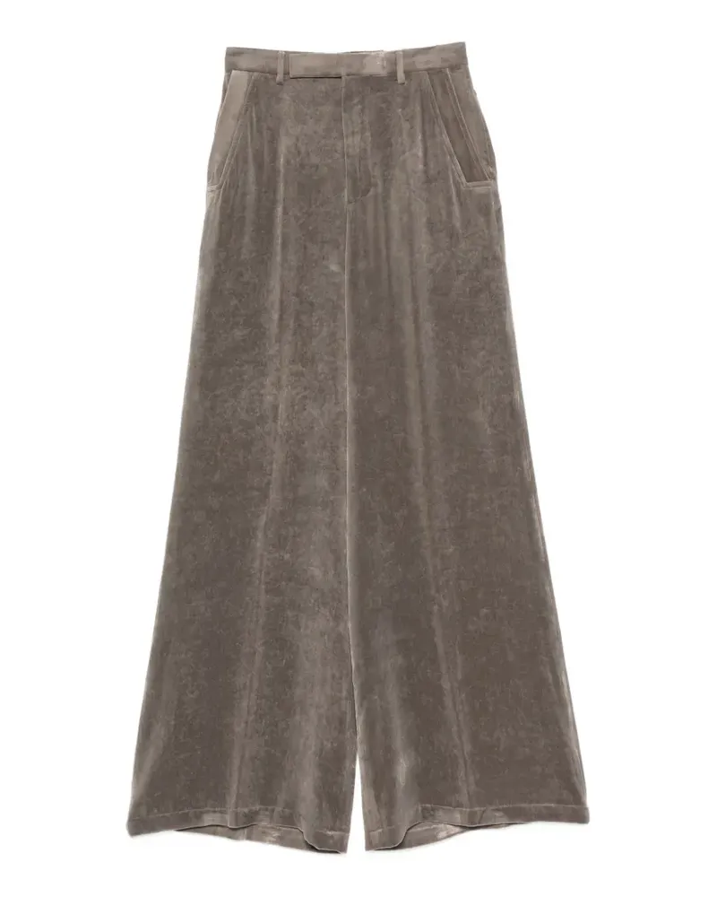 Rick Owens Hose aus Samt - Grau Grau