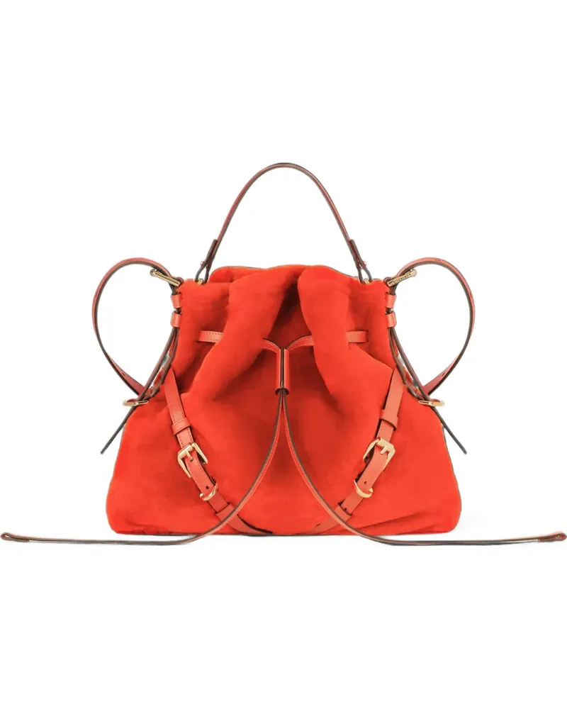 Givenchy Kleine Voyou Beuteltasche aus Shearling - Orange Orange