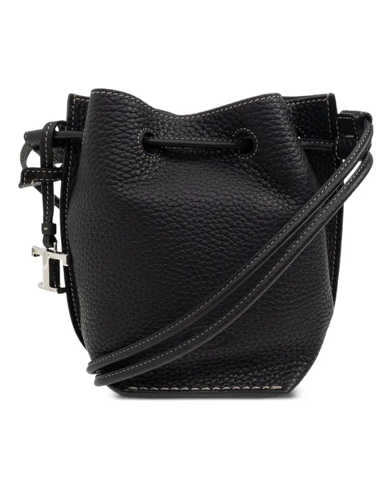 TOD'S Beuteltasche mit Kordelzug - Schwarz Schwarz