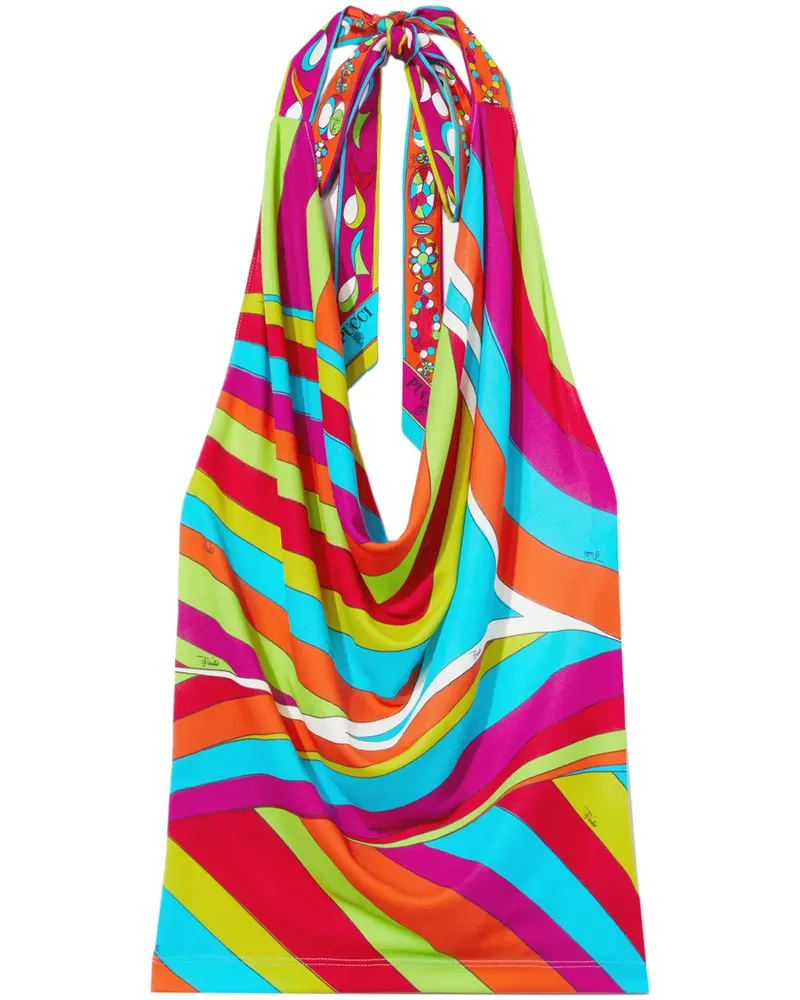 Emilio Pucci Neckholder-Top mit Iride-Print - Rosa Rosa
