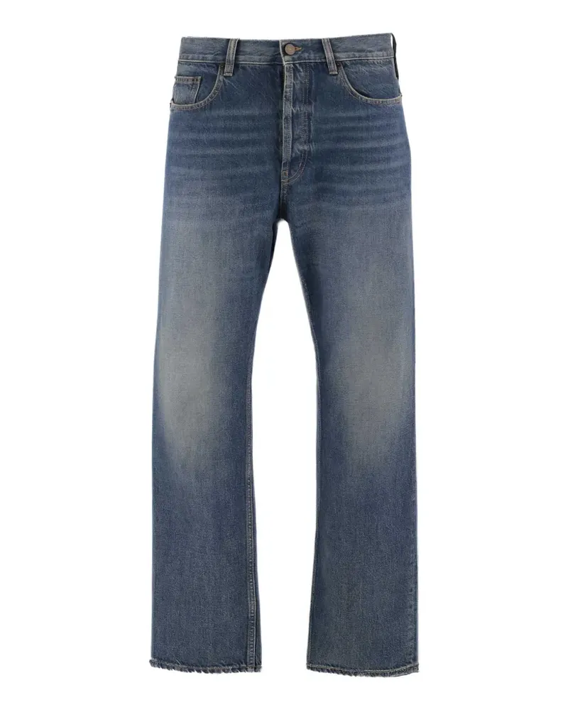 Saint Laurent Weite Jeans mit geradem Bein - Blau Blau