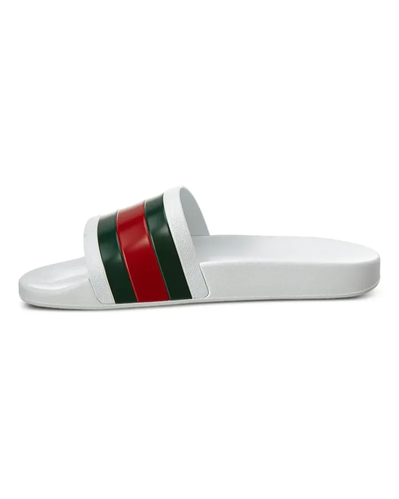 Gucci Pursuit Pantoletten mit Streifen - Weiß Weiß