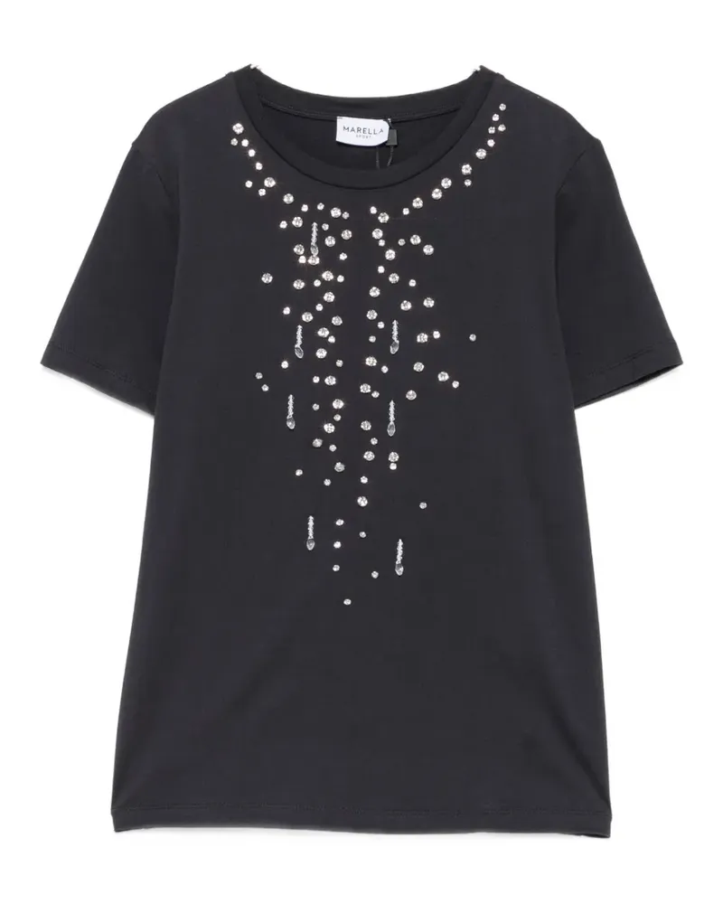 MARELLA crystal-embellished T-shirt - Blau Blau