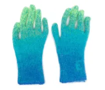 Intarsien-Handschuhe mit Farbvauf