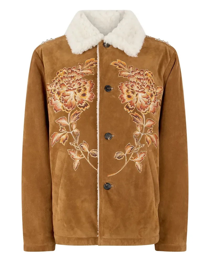 Roberto Cavalli Jacke aus Wildleder - Braun Braun
