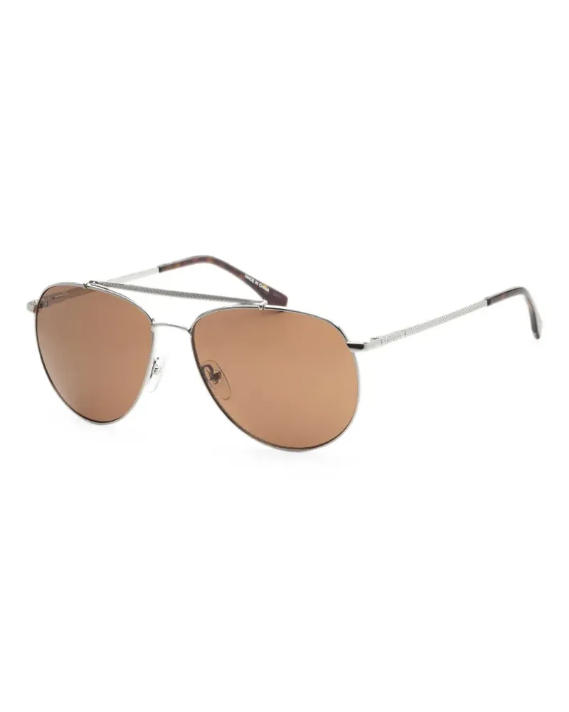 Lacoste Getönte Pilotenbrille - Silber Silber