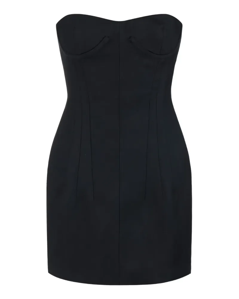 Elisabetta Franchi Cool Minikleid aus Wolle - Schwarz Schwarz