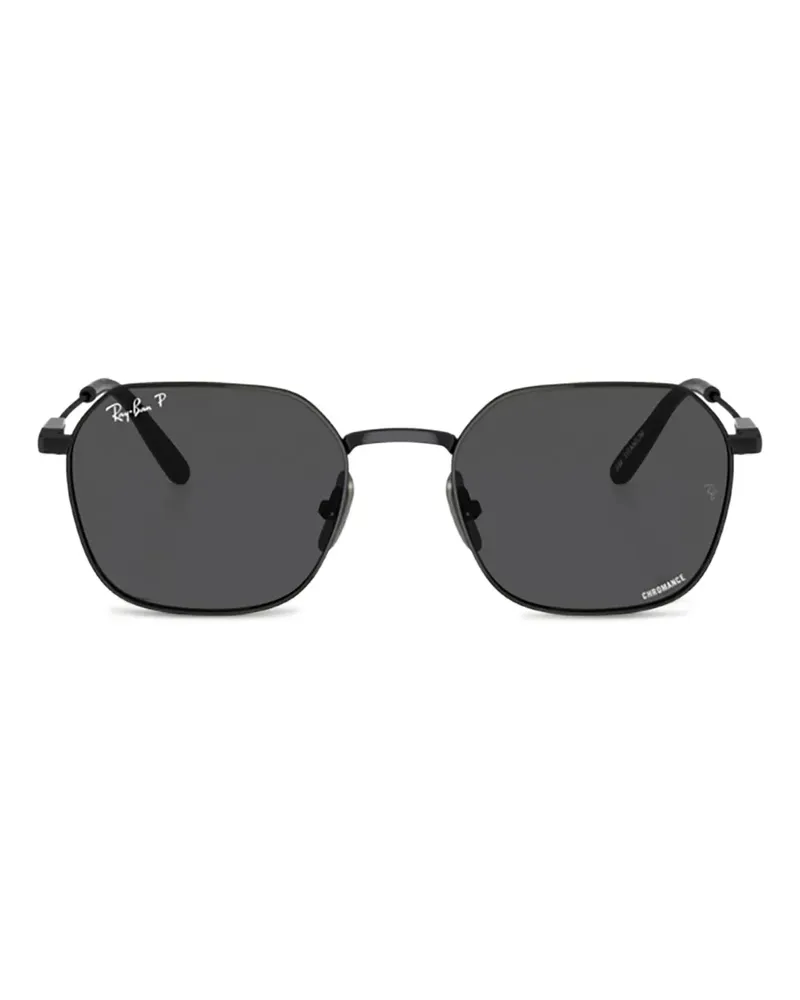 Ray Ban Geometrische Sonnenbrille - Schwarz Schwarz