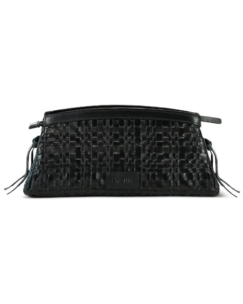 STAUD Gewebte Maude Clutch - Schwarz Schwarz
