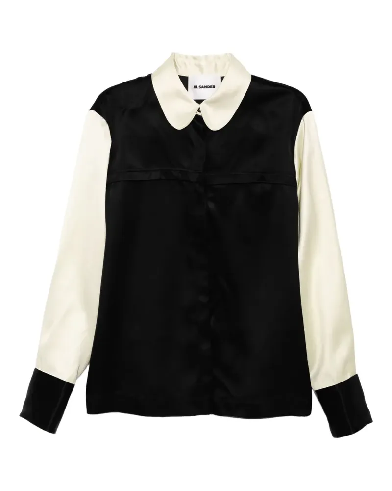 Jil Sander Hemd mit Farbkontrast - Schwarz Schwarz