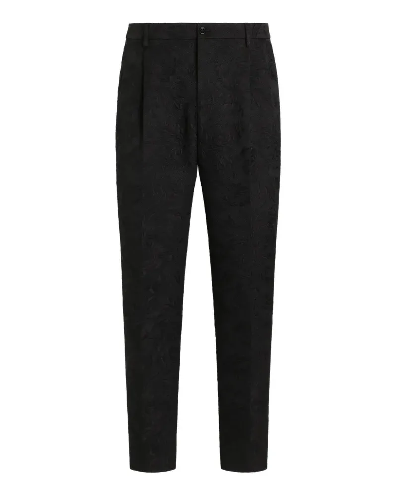 Dolce & Gabbana Brokat-Hose - Schwarz Schwarz