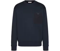 Sweatshirt mit V-Detail