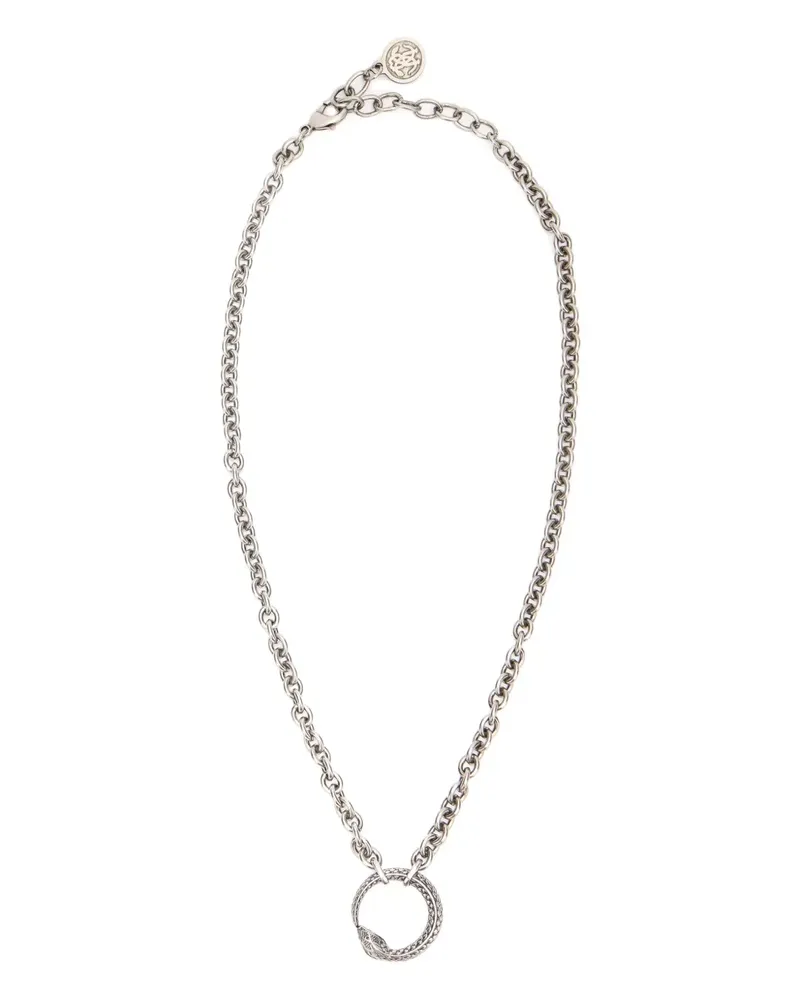 Roberto Cavalli Halskette mit Ringanhänger - Silber Silber