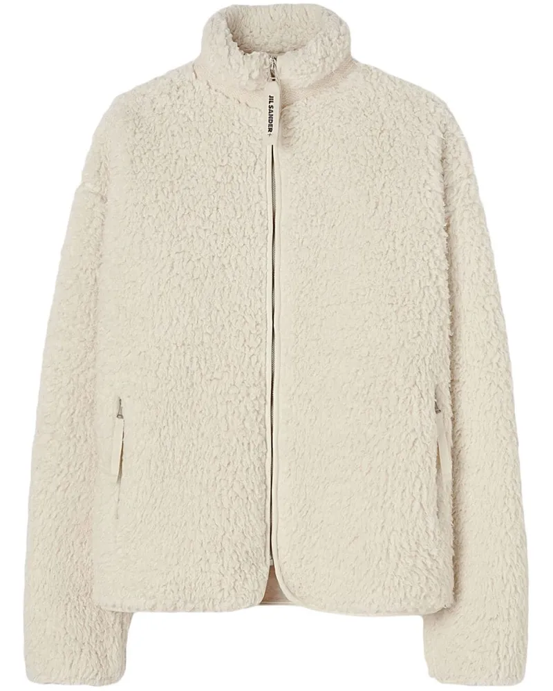 Jil Sander Jacke aus Faux Fur - Nude Nude