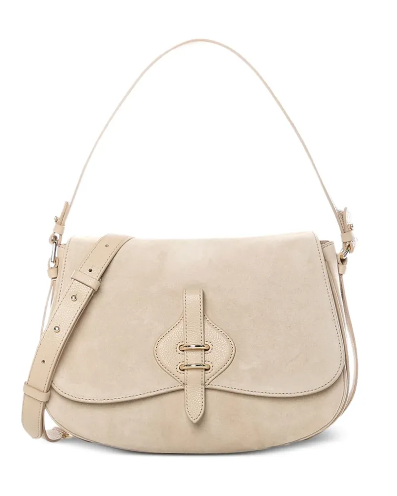 Coccinelle large Mavery leather shoulder bag - Nude Nude