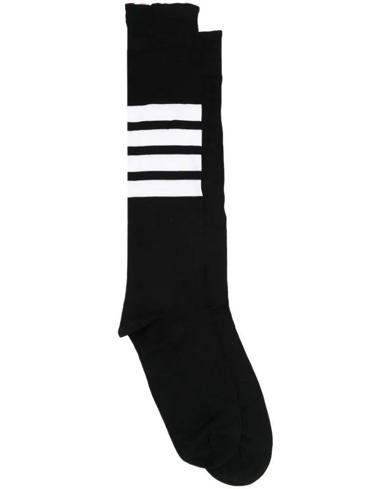 Thom Browne Socken mit Streifen - Schwarz Schwarz