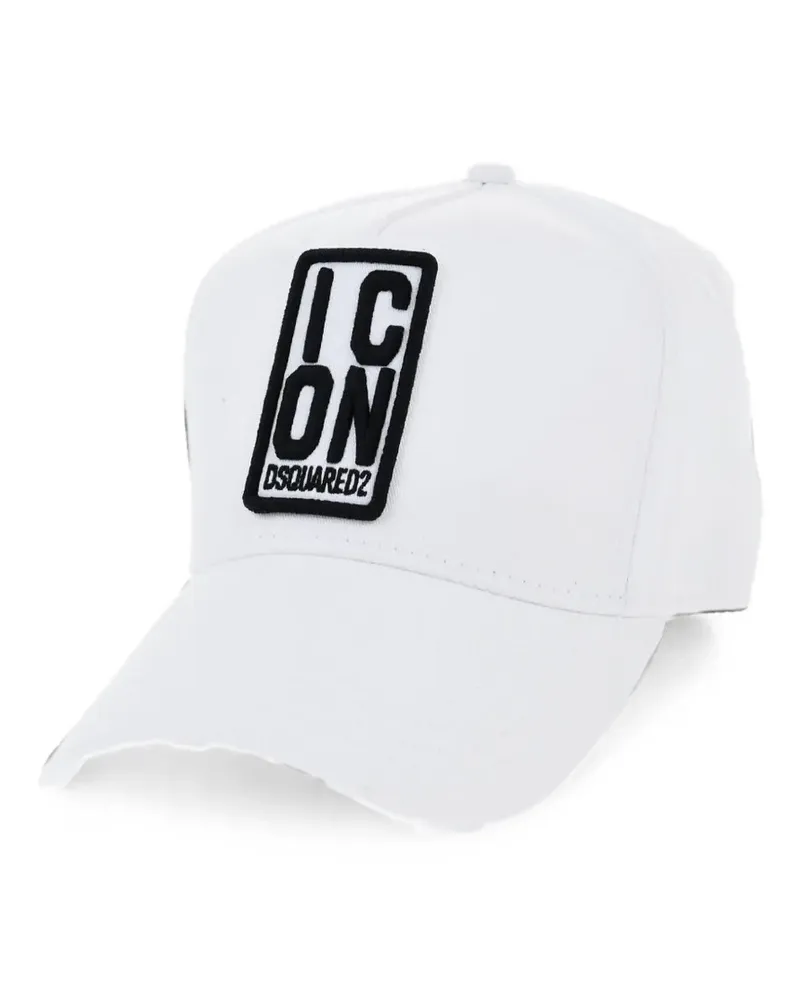Dsquared2 Icon logo-embroidered baseball cap - Weiß Weiß