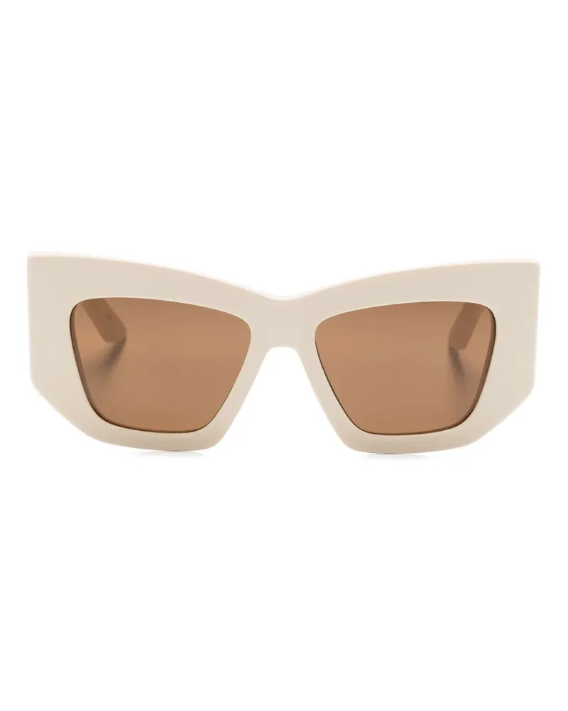 Alexander McQueen Sonnenbrille mit Butterfly-Gestell - Nude Nude