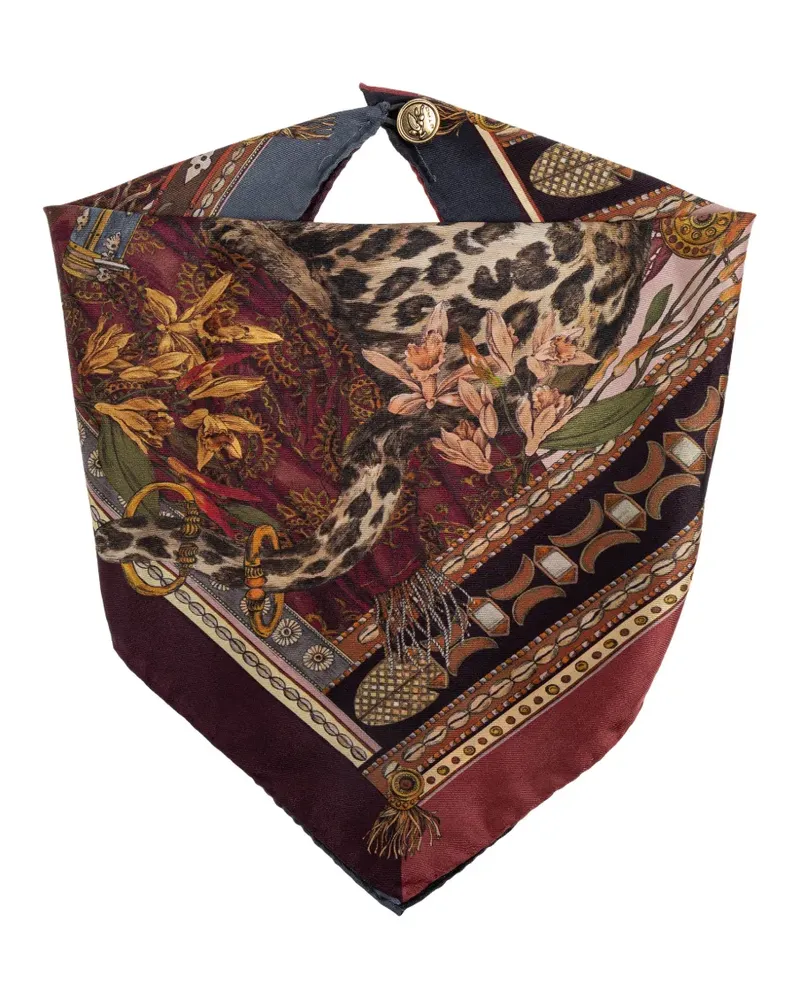 Etro button-embellishment scarves - Braun Braun