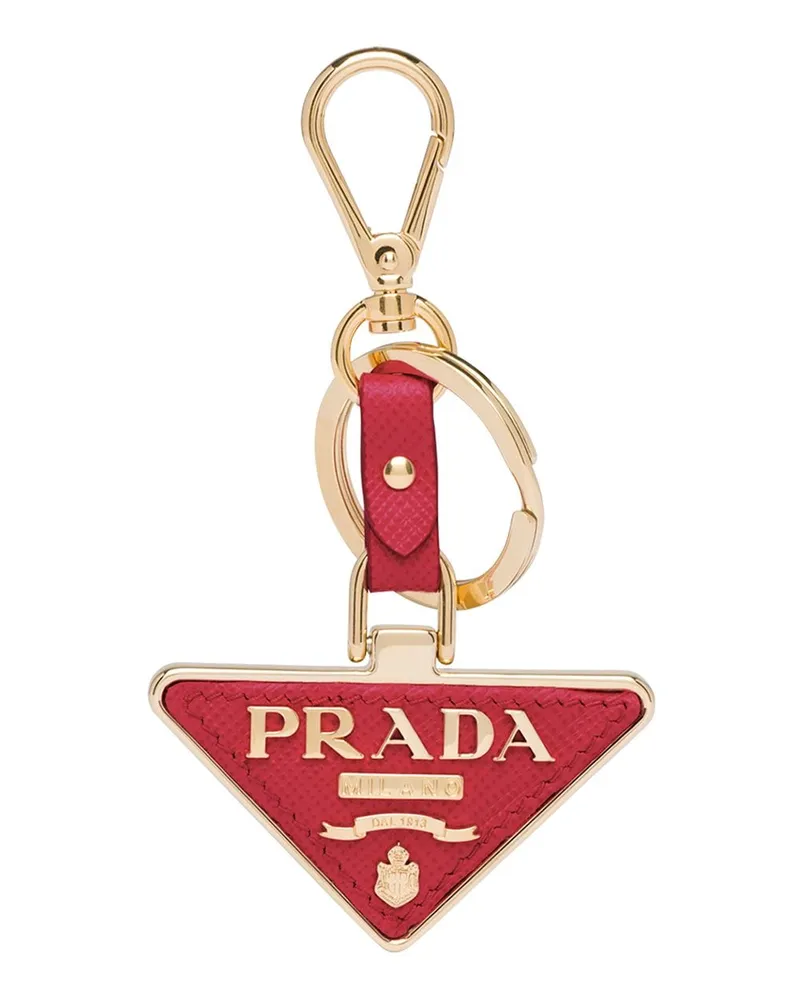 Prada Schlüsselanhänger mit Logo - Rot Rot