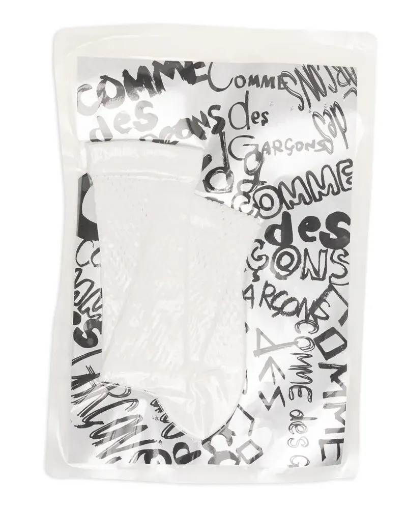 Comme des Garçons Socken mit Logo - Weiß Weiß