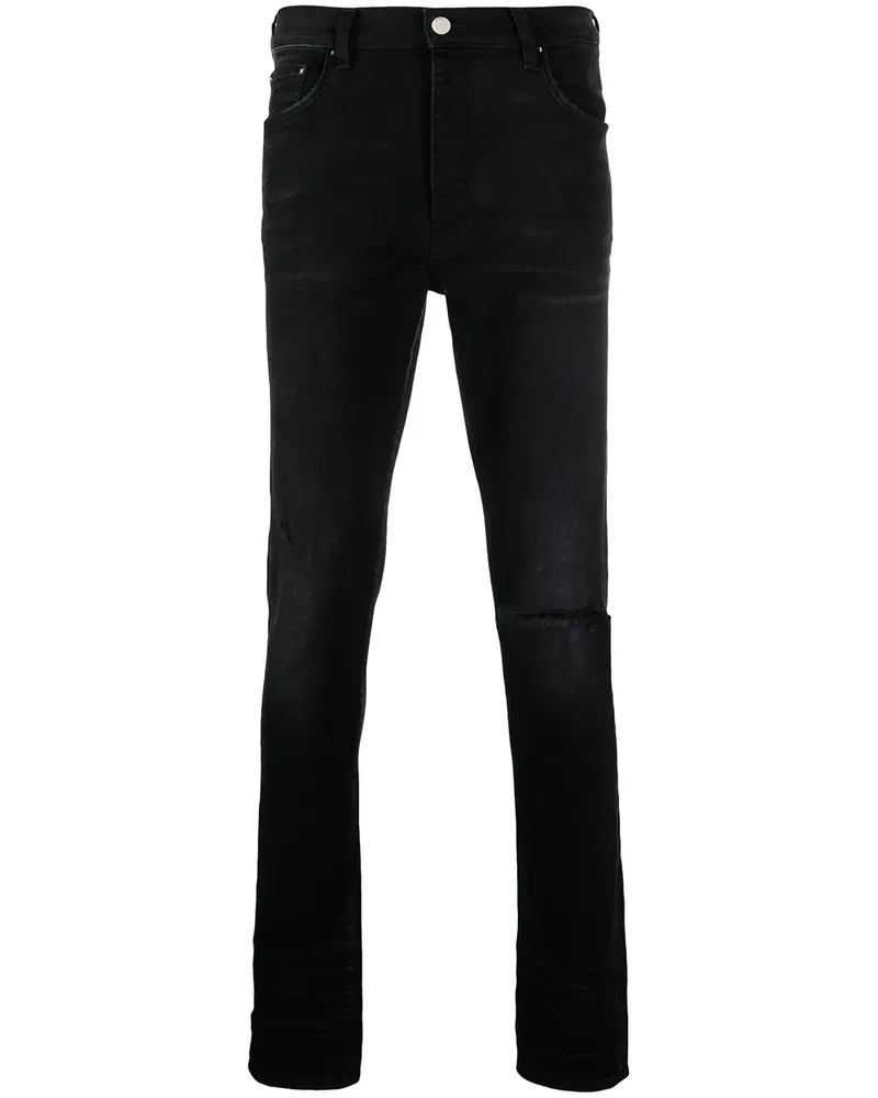 Amiri Skinny-Jeans in Distressed-Optik - Schwarz Schwarz