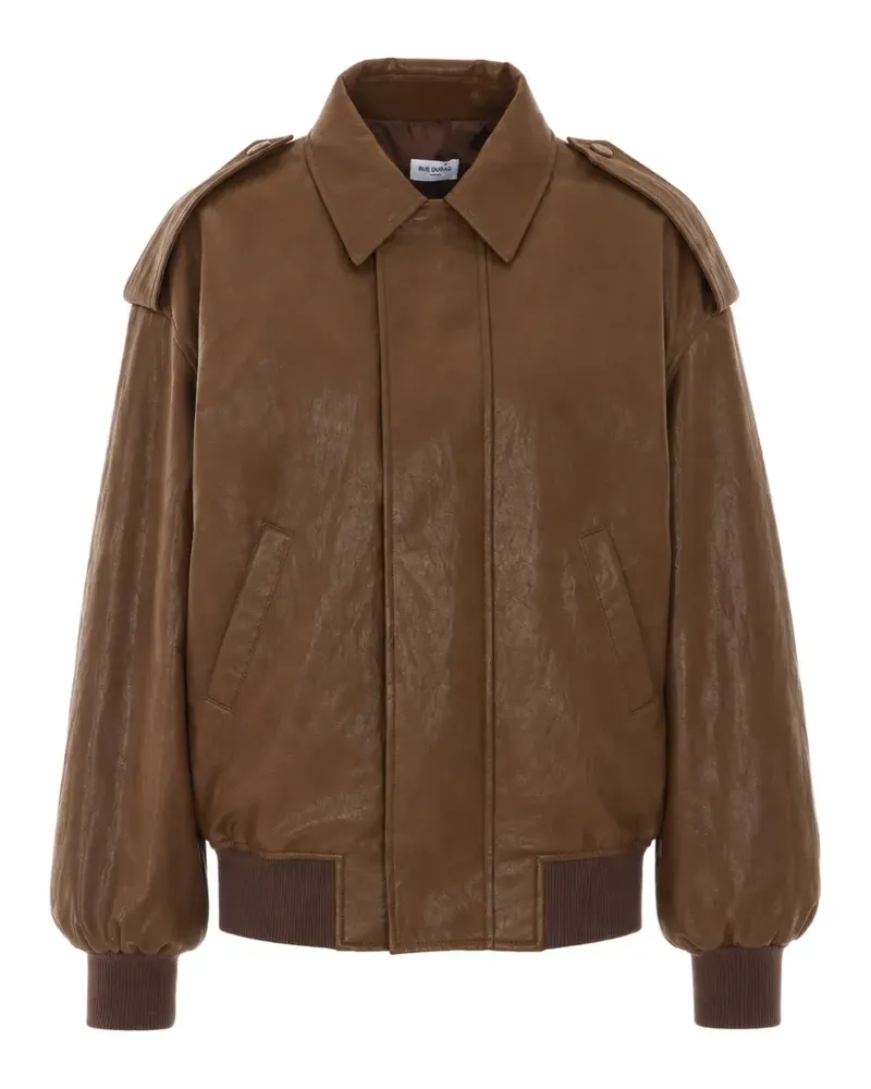 Rue du Bac zip-up shoulder-tab bomber jacket - Braun Braun